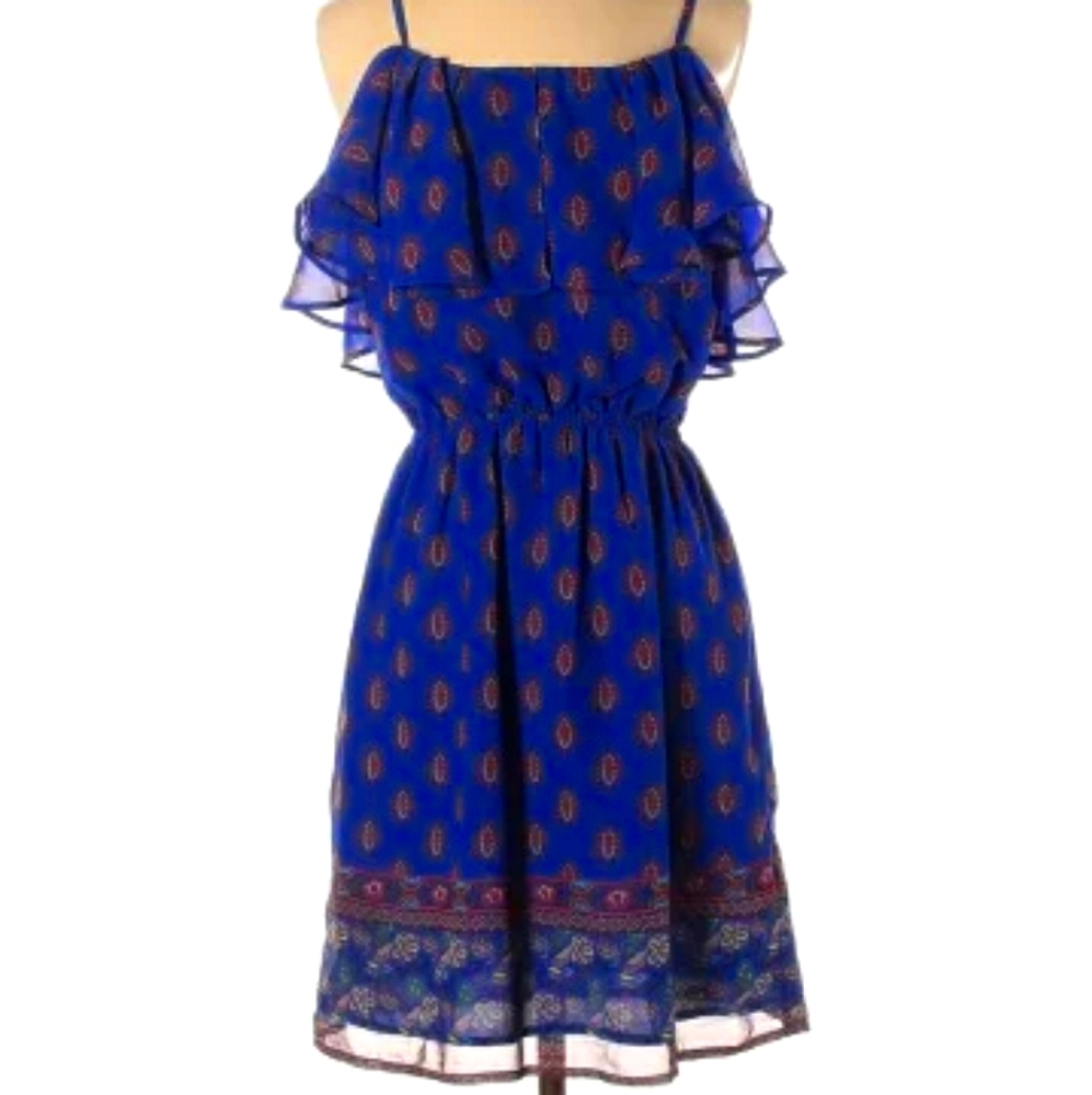 Jessica simpson blue cold shoulder dress small